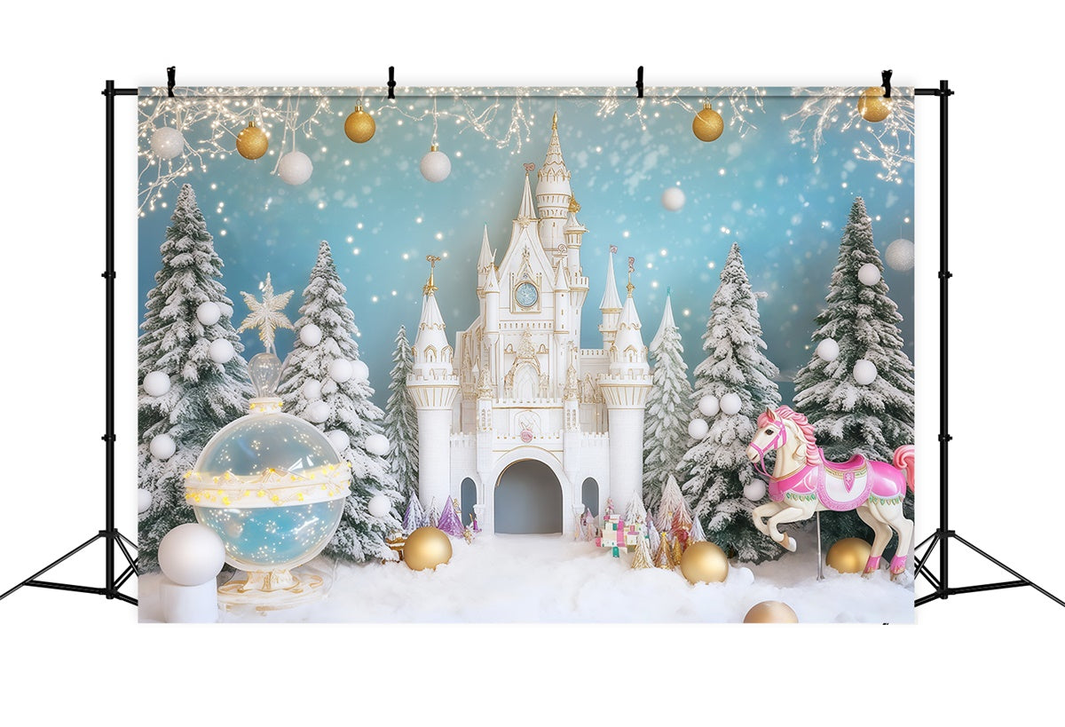 Toile de fond Hiver Globe Magique Étincelant BRP57-372
