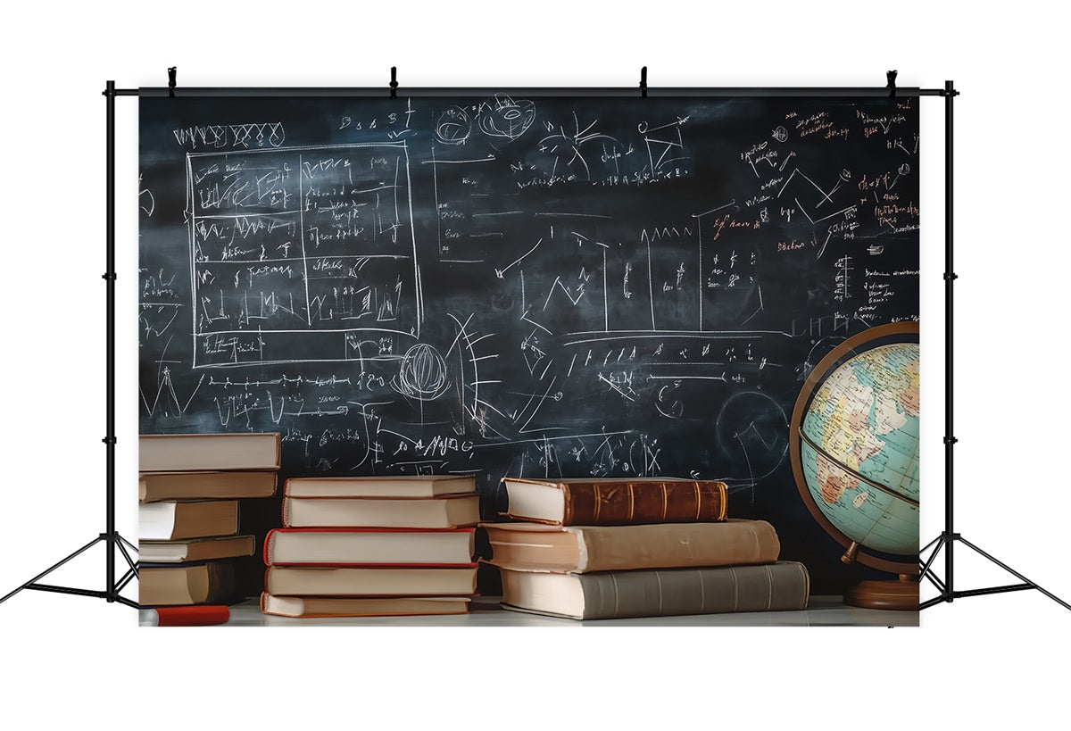 Toile de fond Scolaire Formules Mathématiques Scolaires BRP57-40