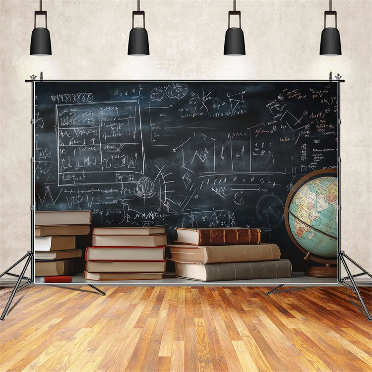 Toile de fond Scolaire Formules Mathématiques Scolaires BRP57-40