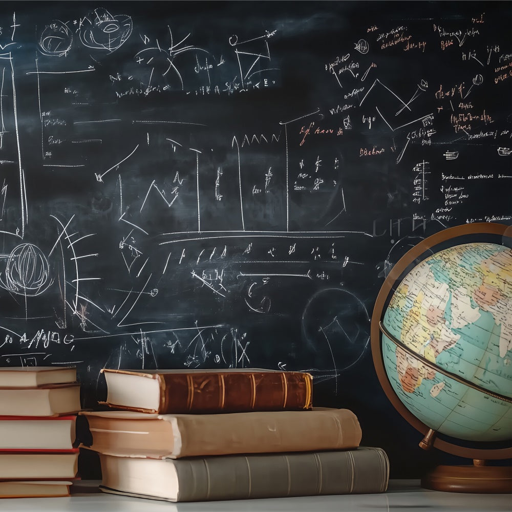 Toile de fond Scolaire Formules Mathématiques Scolaires BRP57-40