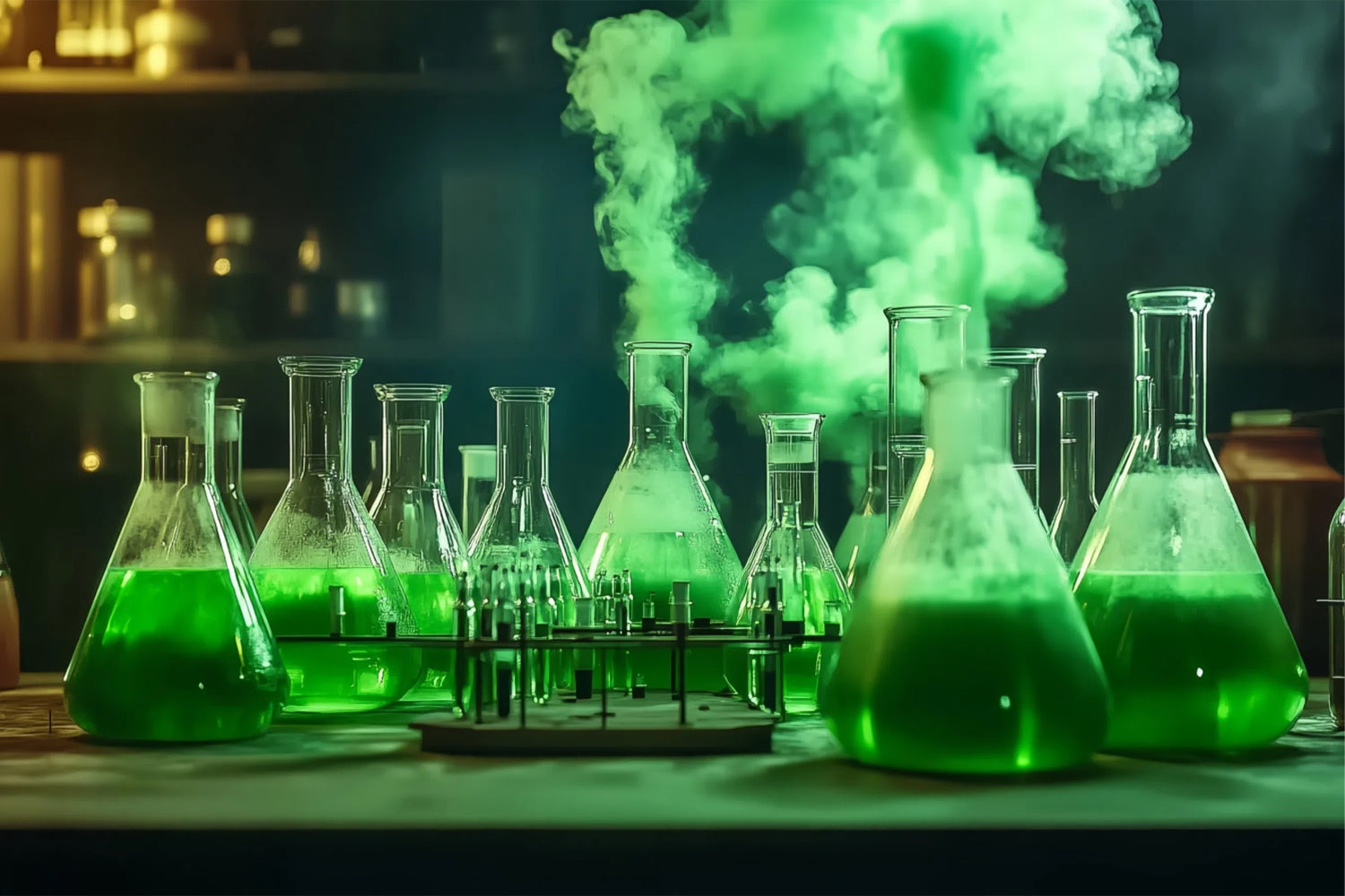Toile de fond Laboratoire de Chimie Scène de Science Fumée BRP57-41