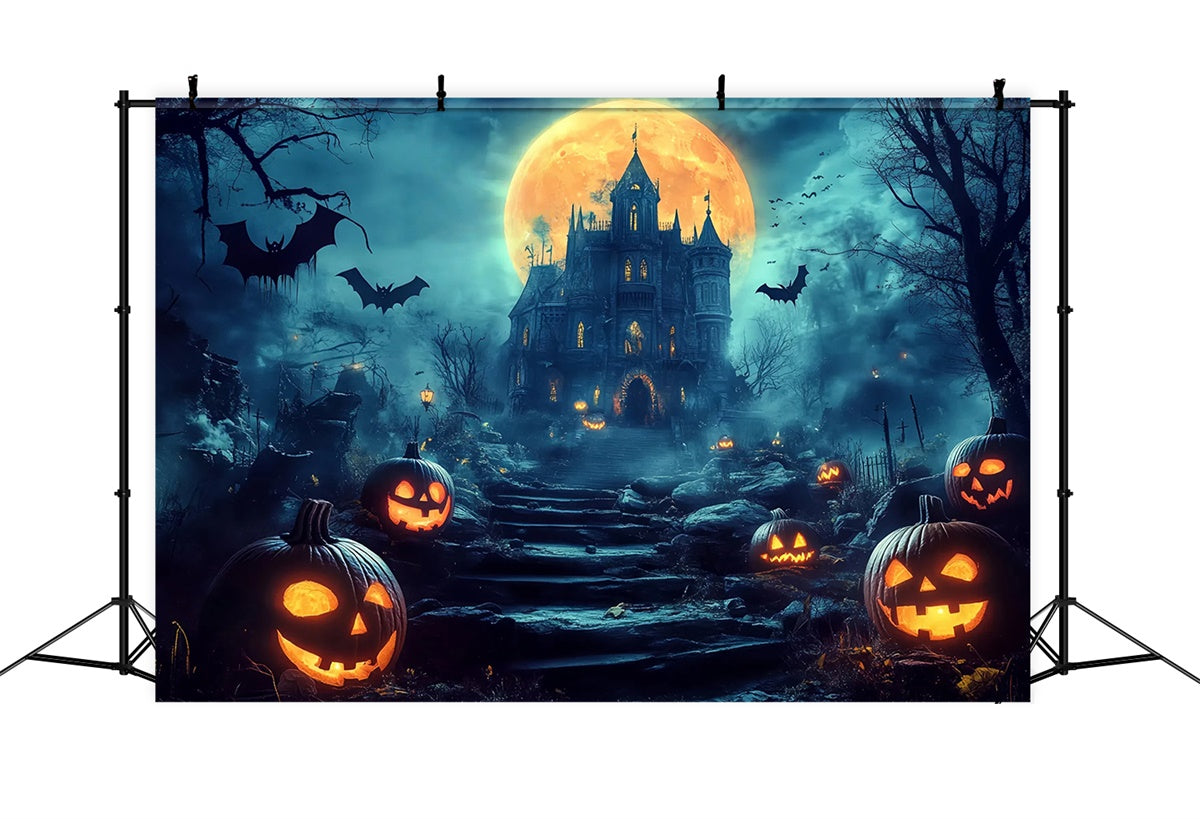Toile de fond Photo Halloween Sentier du Château Colline Hantée BRP57-63
