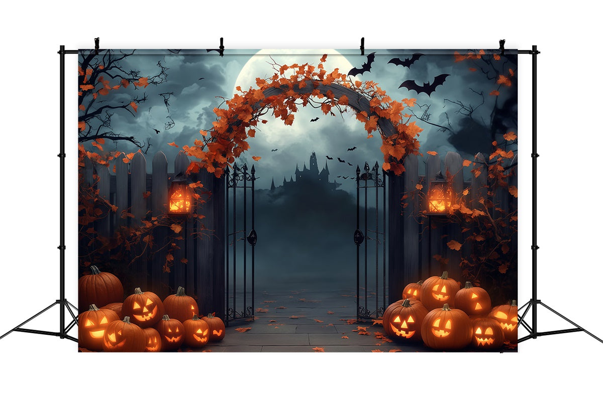 Toile de fond Photo Halloween Portail Gothique en Fer BRP57-65