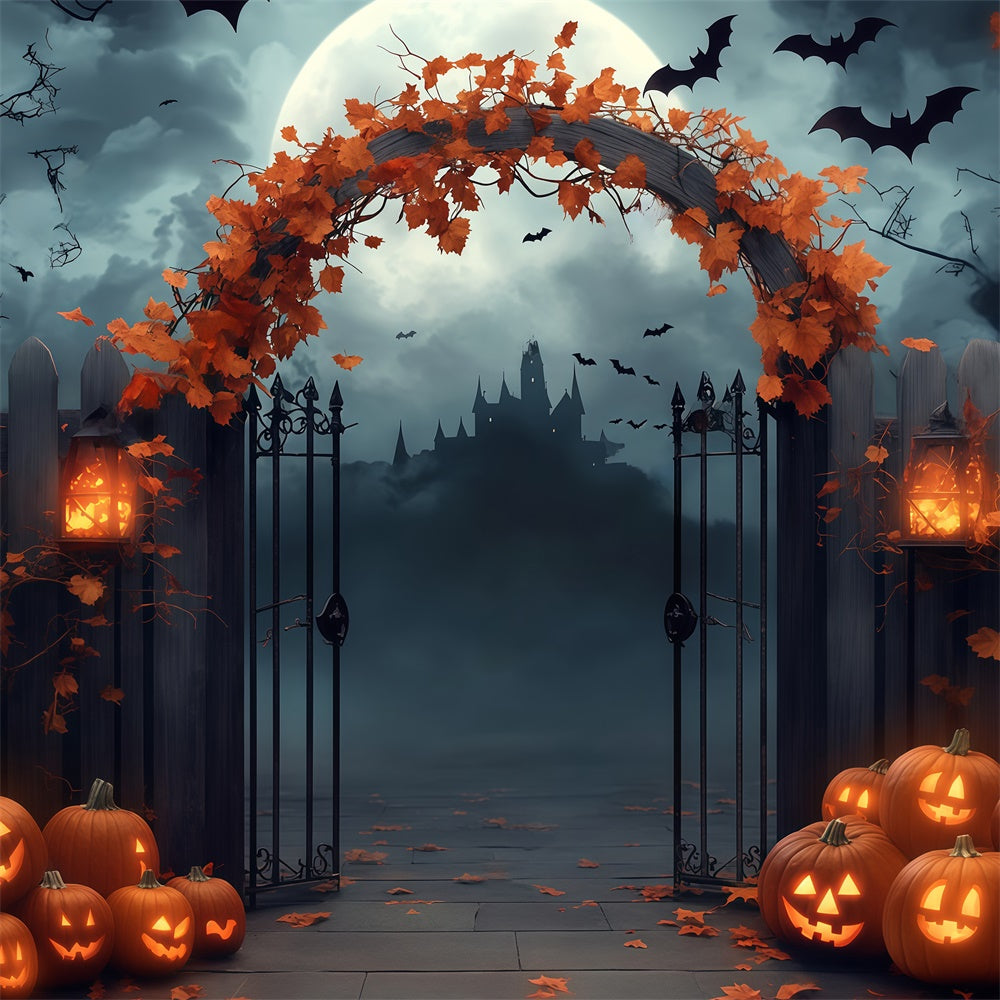 Toile de fond Photo Halloween Portail Gothique en Fer BRP57-65