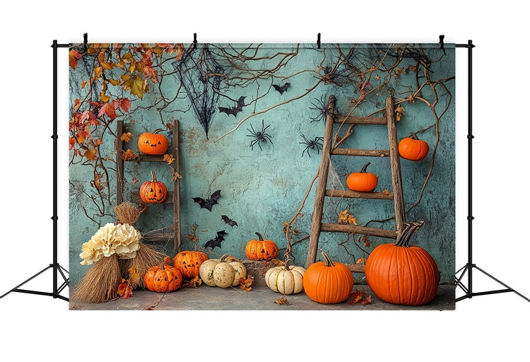 Toile de fond Photo Halloween Citrouille et Vigne Effrayante BRP57-90