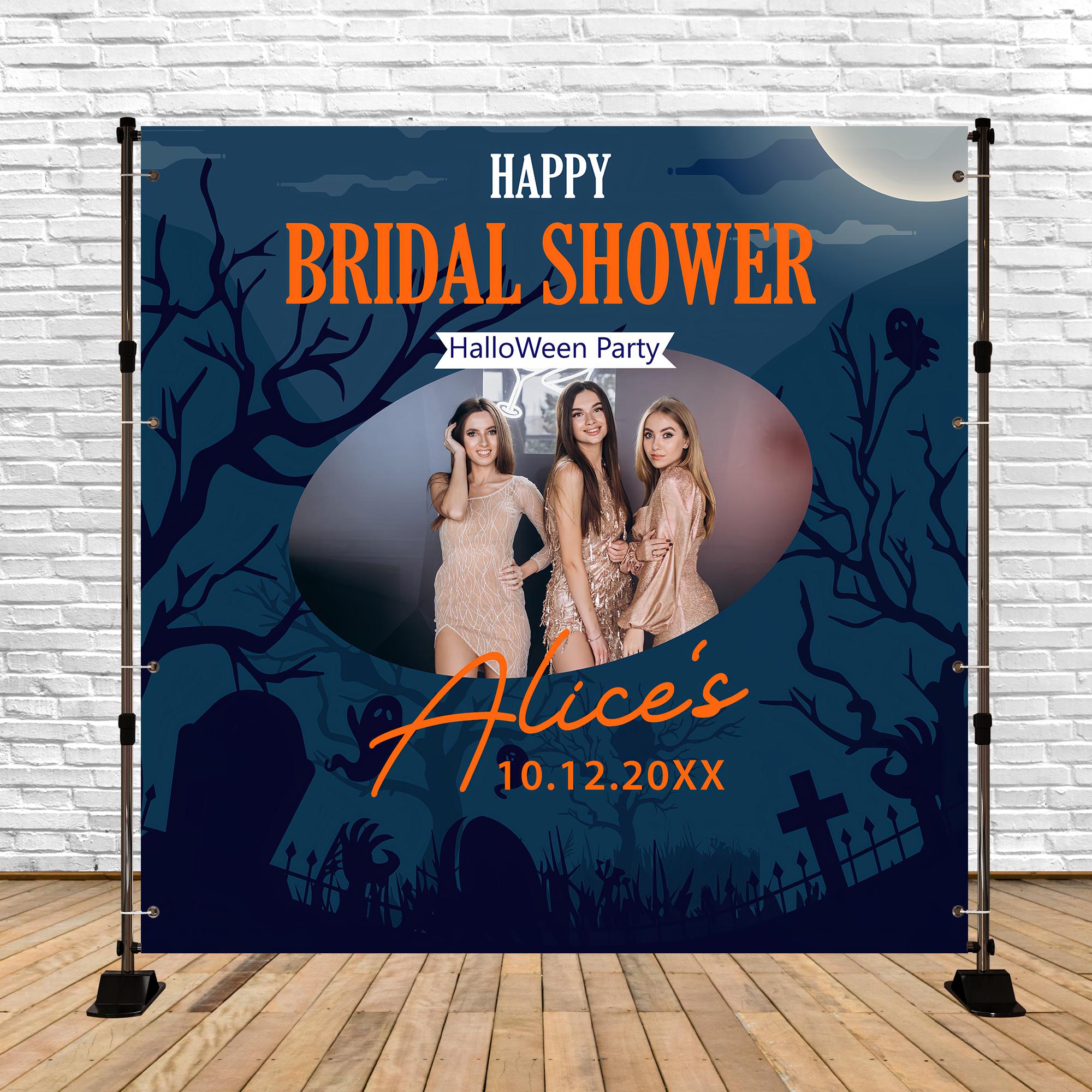 Toile de fond Mariage Halloween Nuit Effrayante Personnalisable Halloween BRP6-105