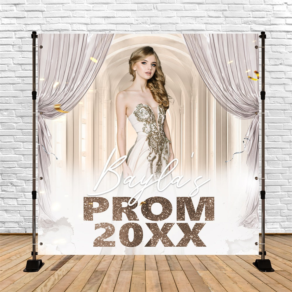 Toile de Fond de Bal 2025 Arche Glamour Personnalisée BRP6-156