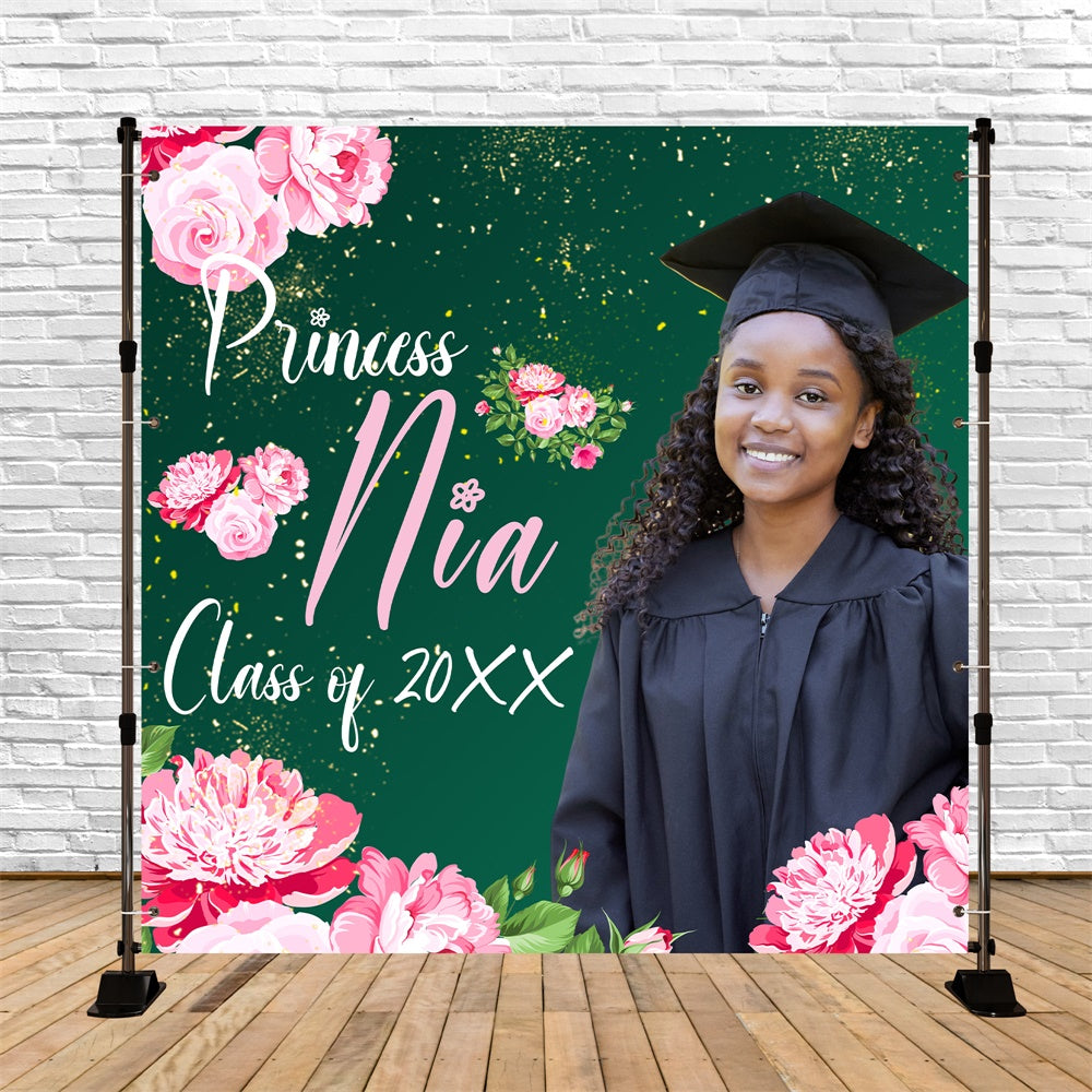 Toile de Fond de Graduation Fleur Douce Personnalisée BRP6-200