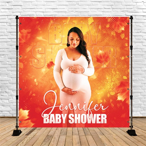 Toile de fond Baby Shower Personnalisable Idées Lueur Automnale BRP6-218