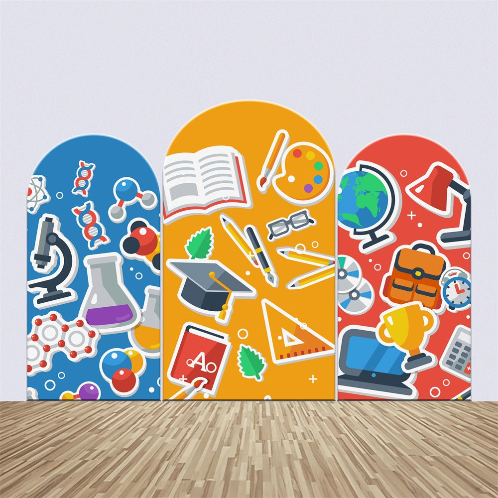 Kit de Toile de fond Arch Personnalisable Photo Scolaire Sciences Art Amusant BRP6-42