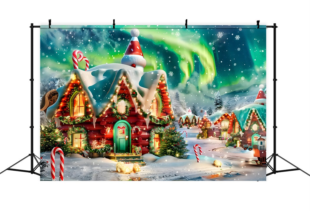 Toile de fond de Village Enchanté des Lutins de Noël BRP7-217