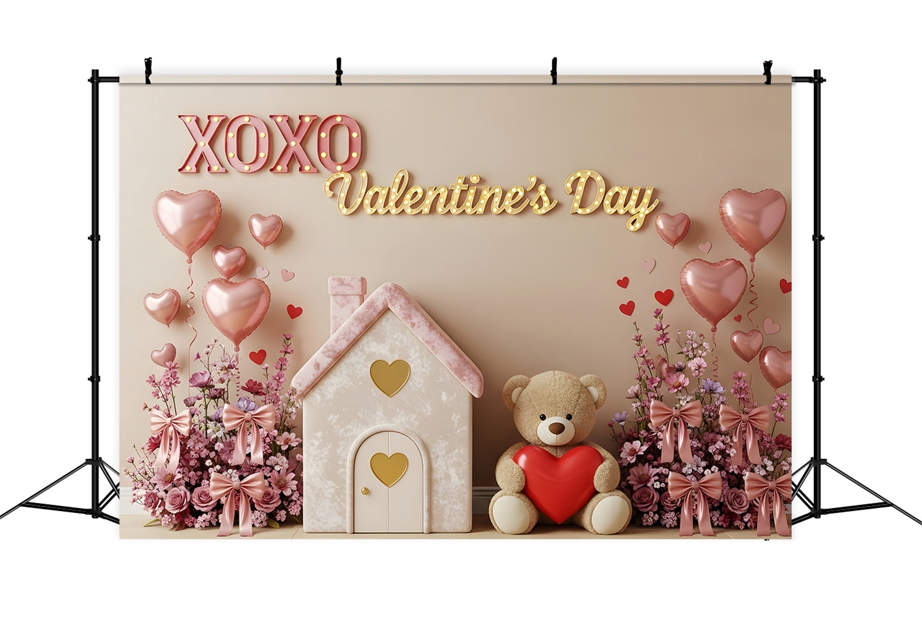 Fond Photo de St Valentn Amour Teddy Cottage Rose Par Magali