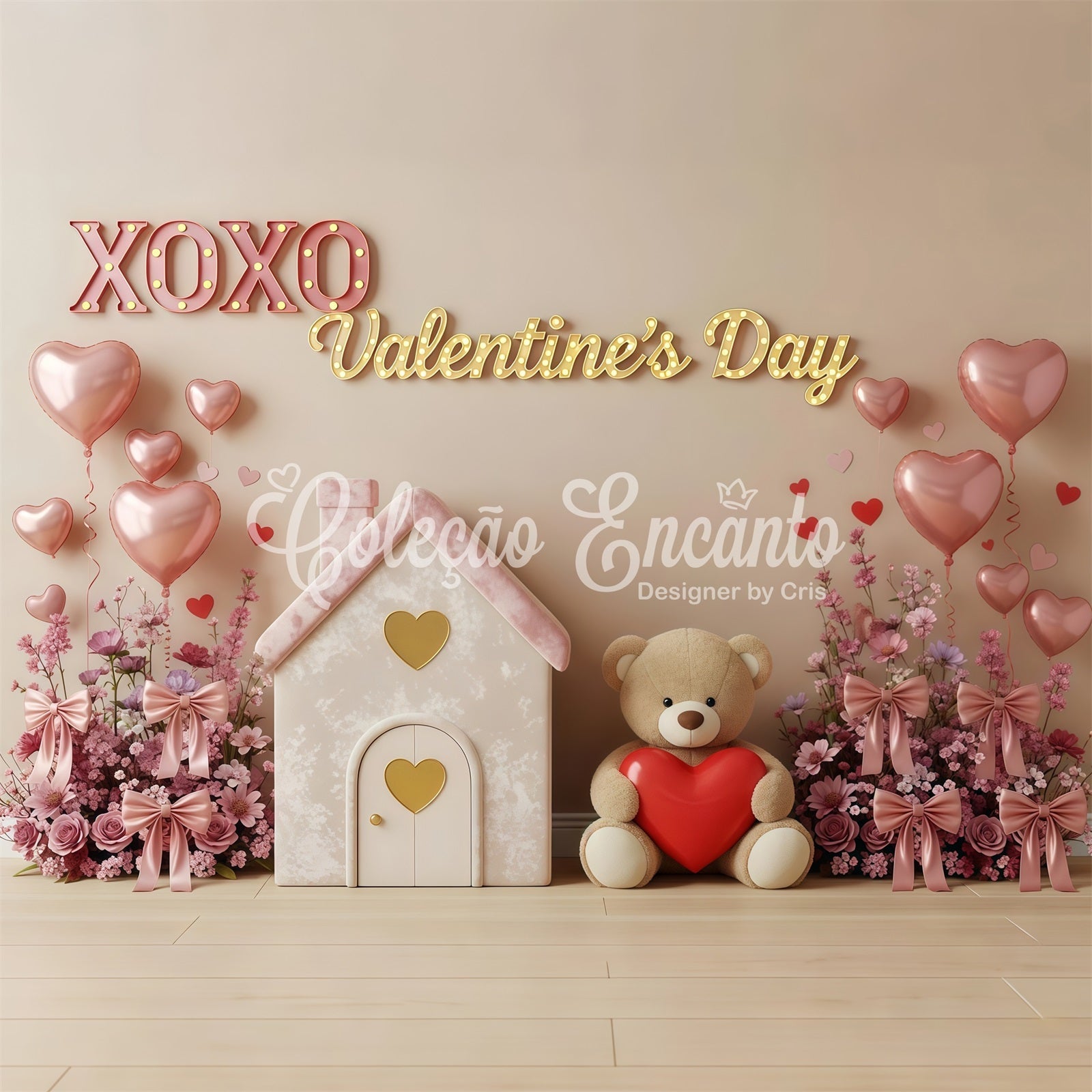 Fond Photo de St Valentn Amour Teddy Cottage Rose Par Magali