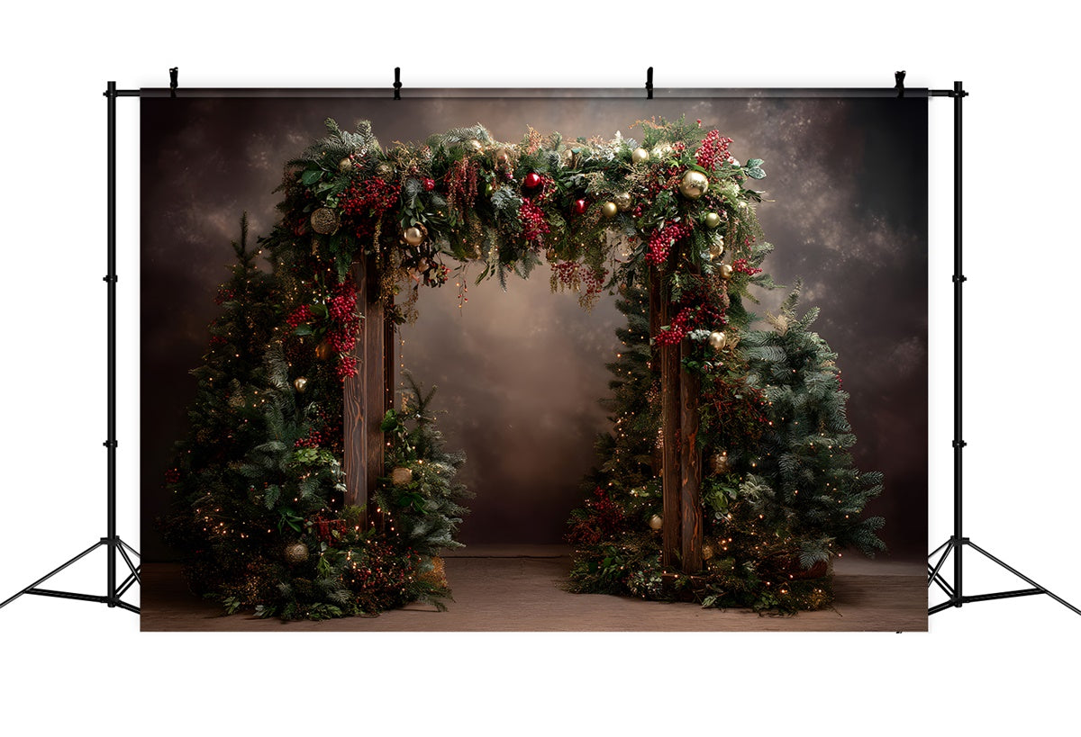 Toile de fond Photo Noël Arche Élégante de Noël par Magali