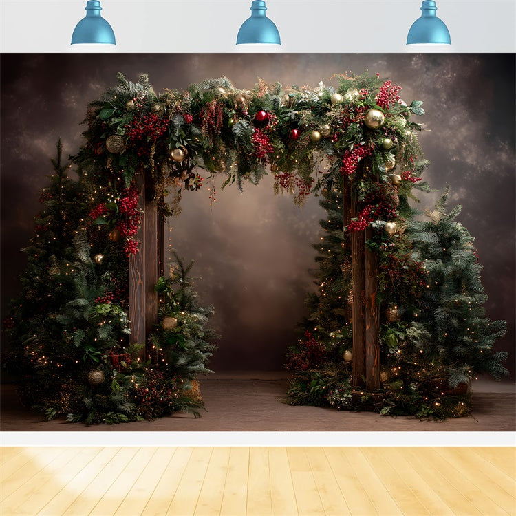 Toile de fond Photo Noël Arche Élégante de Noël par Magali