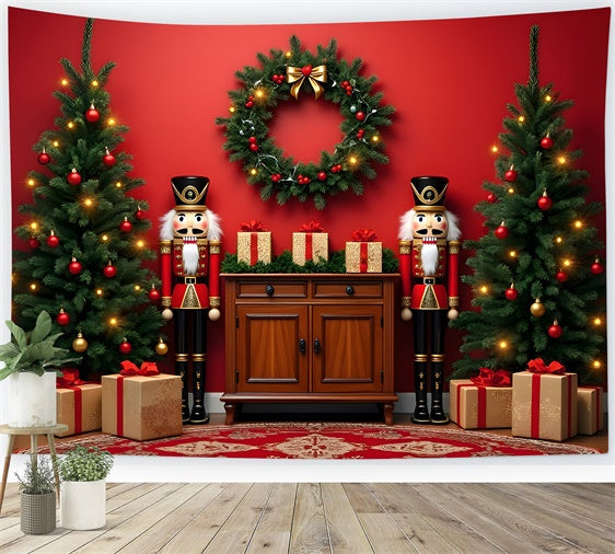 Toile de fond Noël Casse-Noisette Guirlande Présentation par Magali
