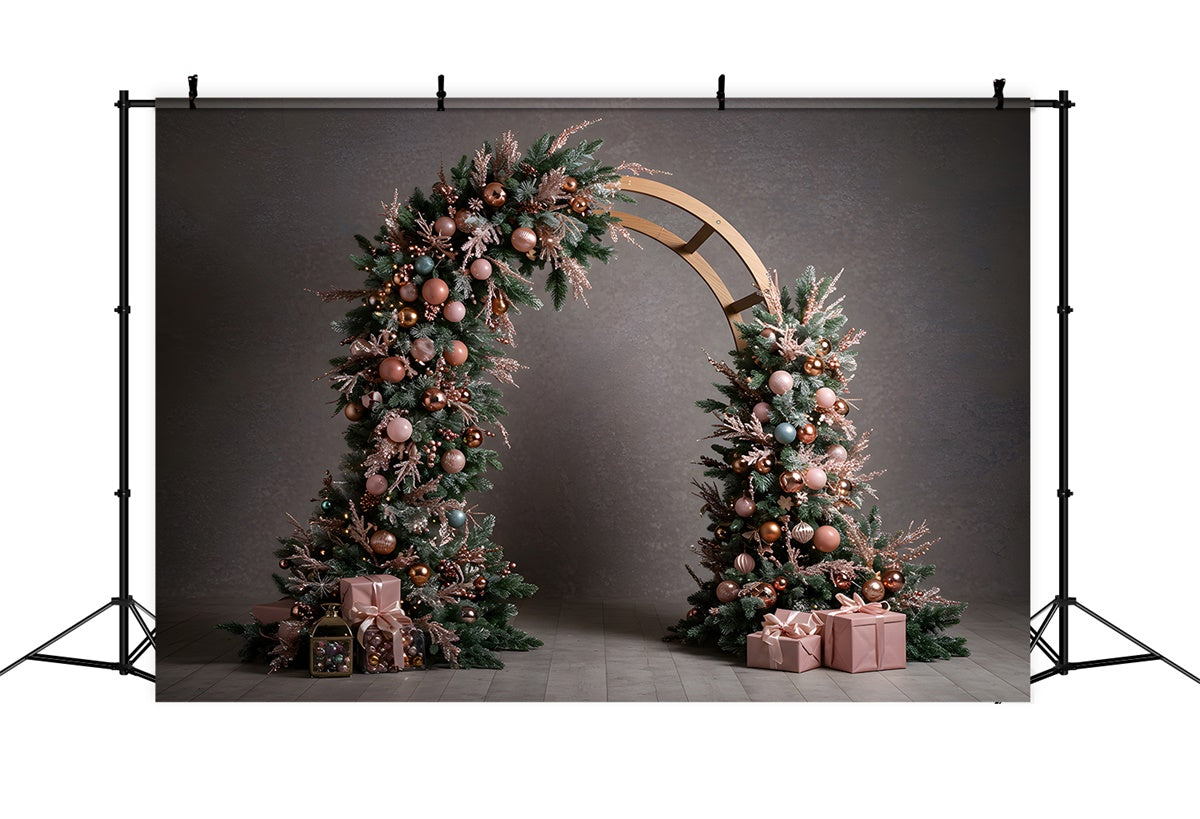 Toile de fond Noël Arche Vintage de Noël Présents par Magali