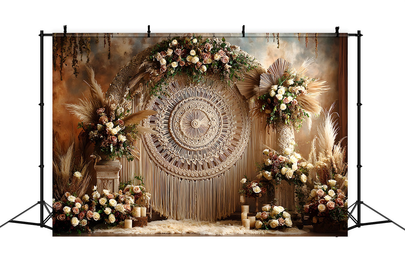 Fond Studio Fête des Mères Arrangements Floraux Rêve Macramé Par Magali