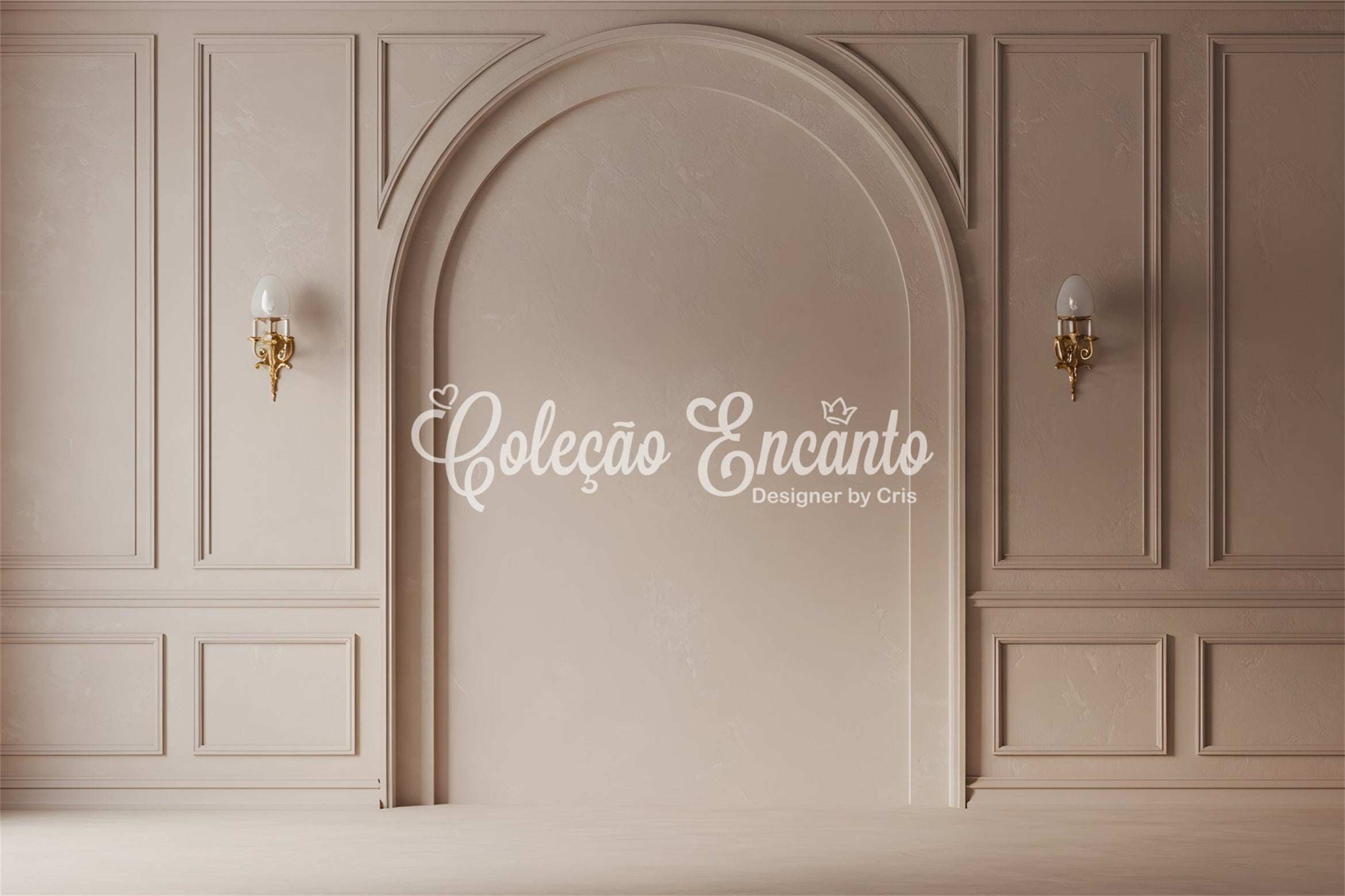 Fond Photo Fête des Mères Mur Vintage Beige Arche Par Magali