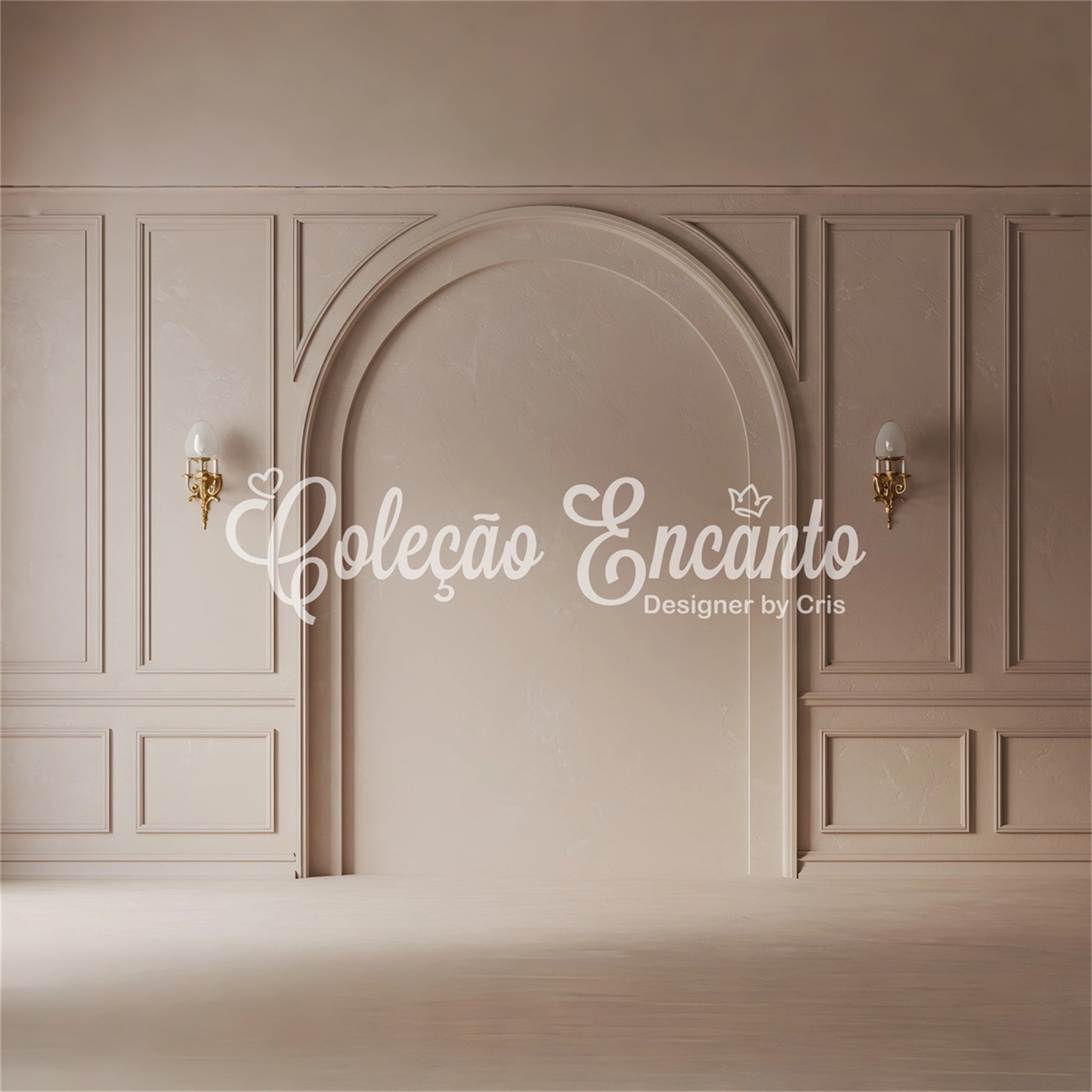 Fond Photo Fête des Mères Mur Vintage Beige Arche Par Magali