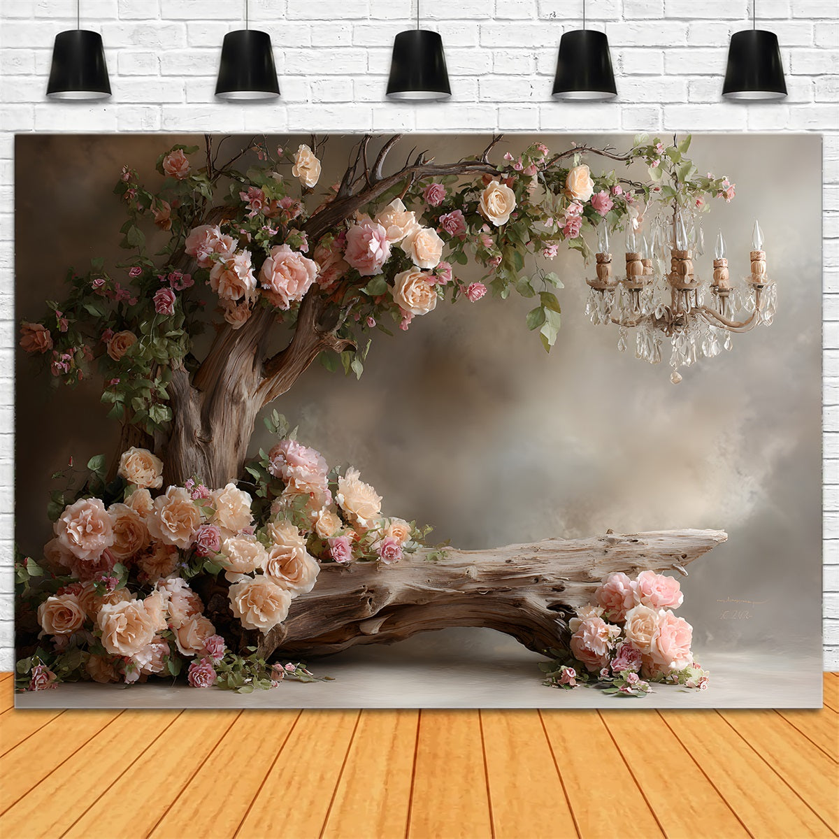 Toile de fond Fête des Mères Arche De Jardin Roses En Fleurs Par Magali