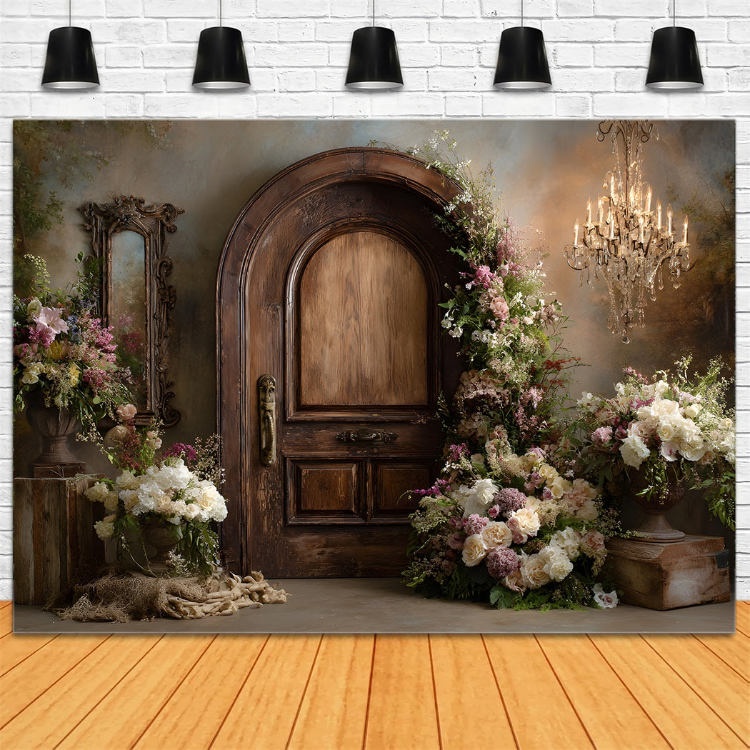 Toile de fond Studio Fête des Mères Porte Arche Vintage Florale Par Magali