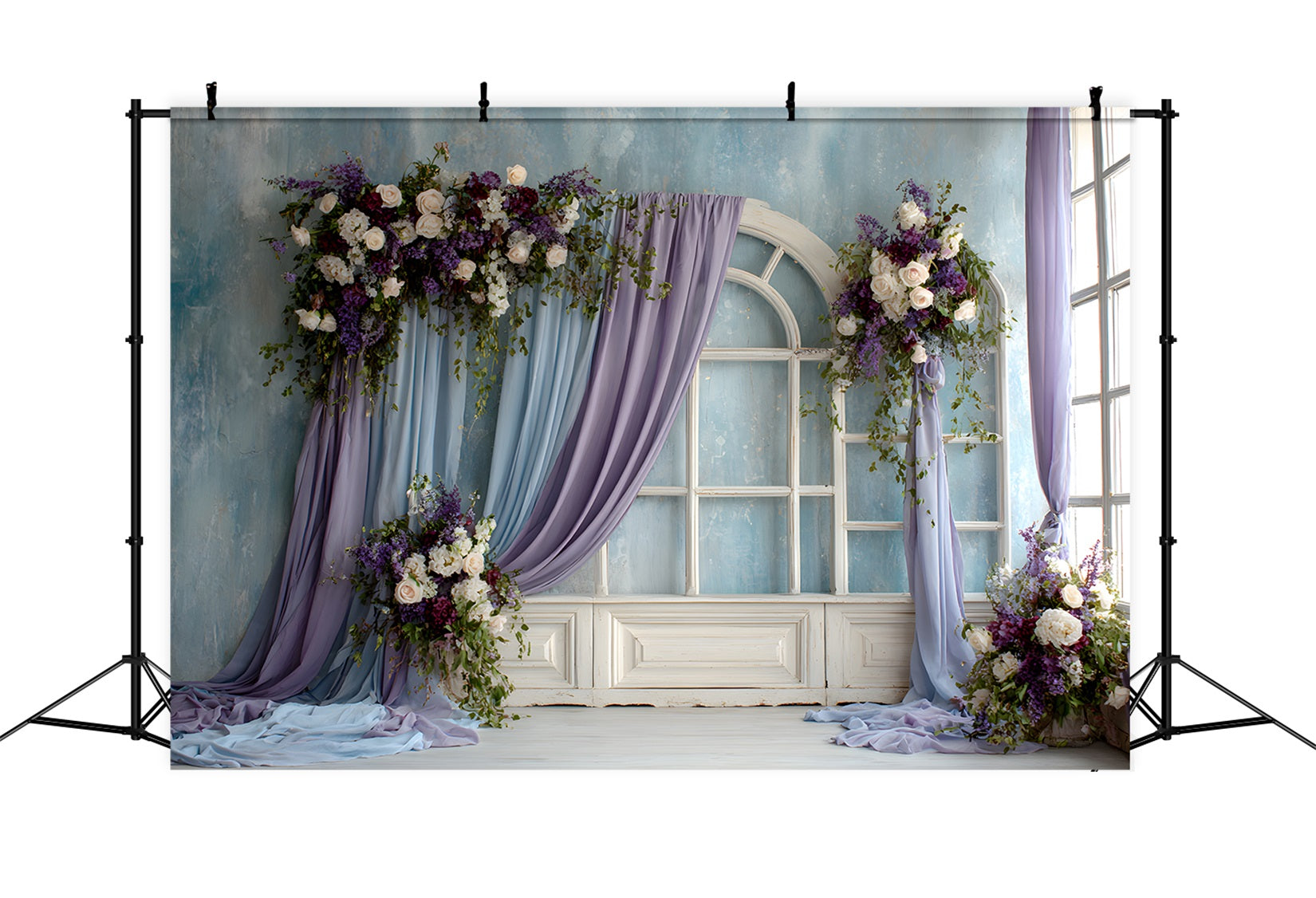 Toile de fond Photo Fête des Mères Arche Florale Lavande Par Magali