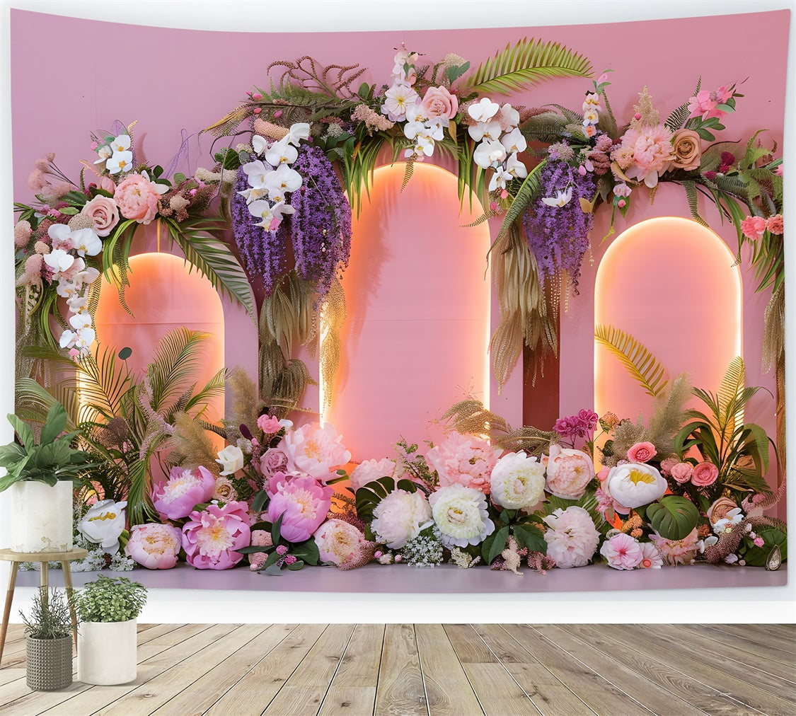 Toile de fond Studio Fête des Mères Arrangement Floral Pastel Élégant Par Magali