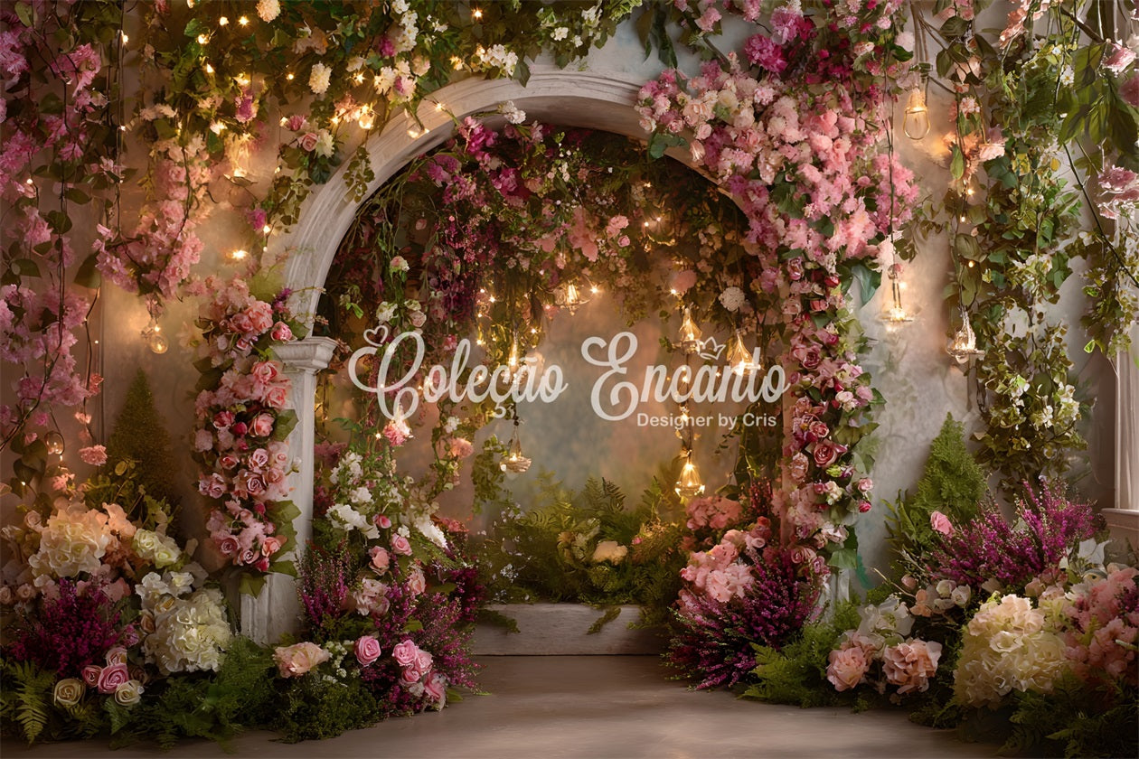 Toile de fond Photo Fête des Mères Jardin Floral Lumières Féeriques Par Magali