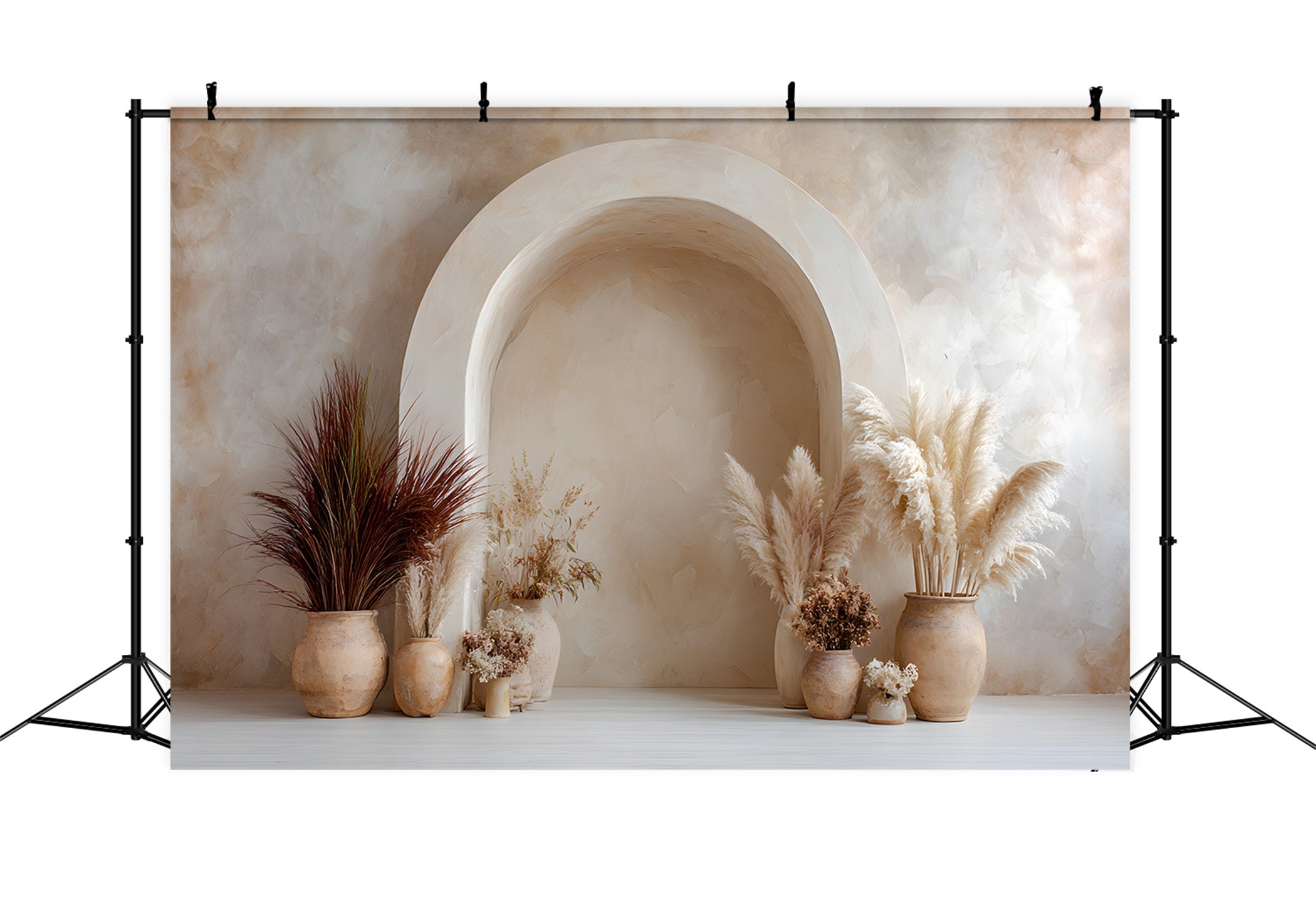 Fond Studio Fête des Mères Arche Pampas Bohème Beige Par Magali