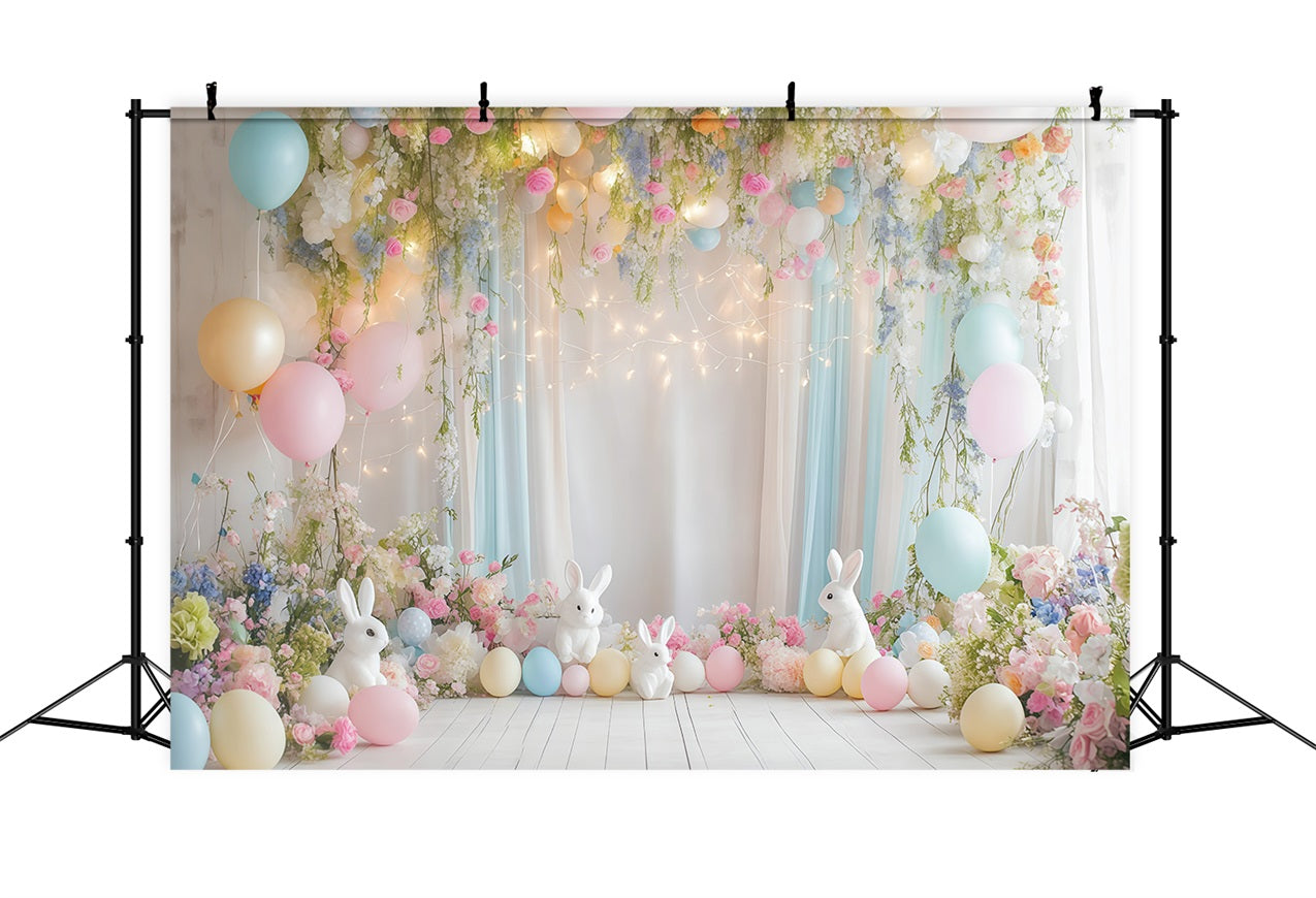 Toile de fond Studio Photo Pâques Liane Florale Ballon CJJ-161