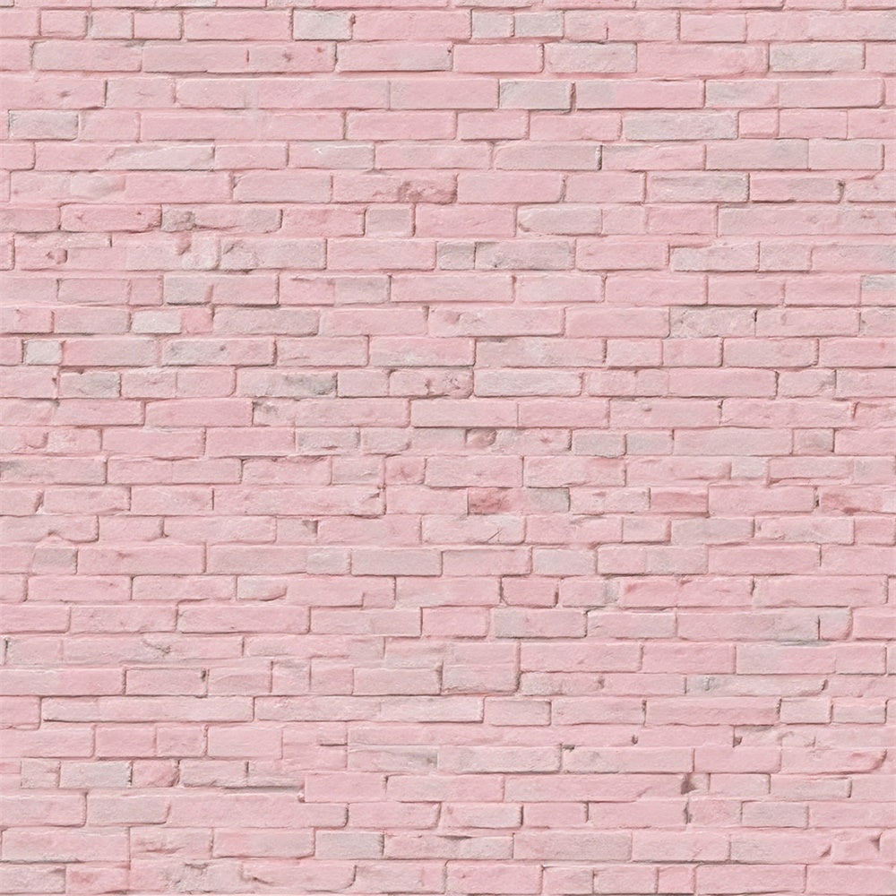 Toile de fond Photo Brique Minimaliste Rose CJJ3-26