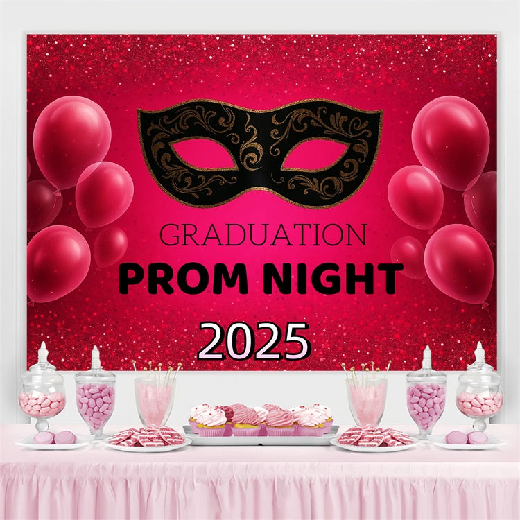 Toile de fond de bal 2025 Masque scintillant ballon CJJ3-272