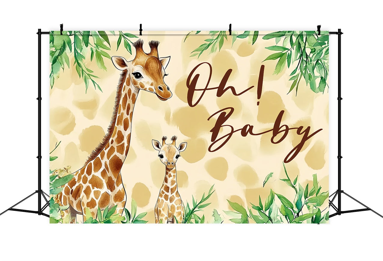 Toile de fond Shower de bébé Girafe Accueil Doux CSH2-206