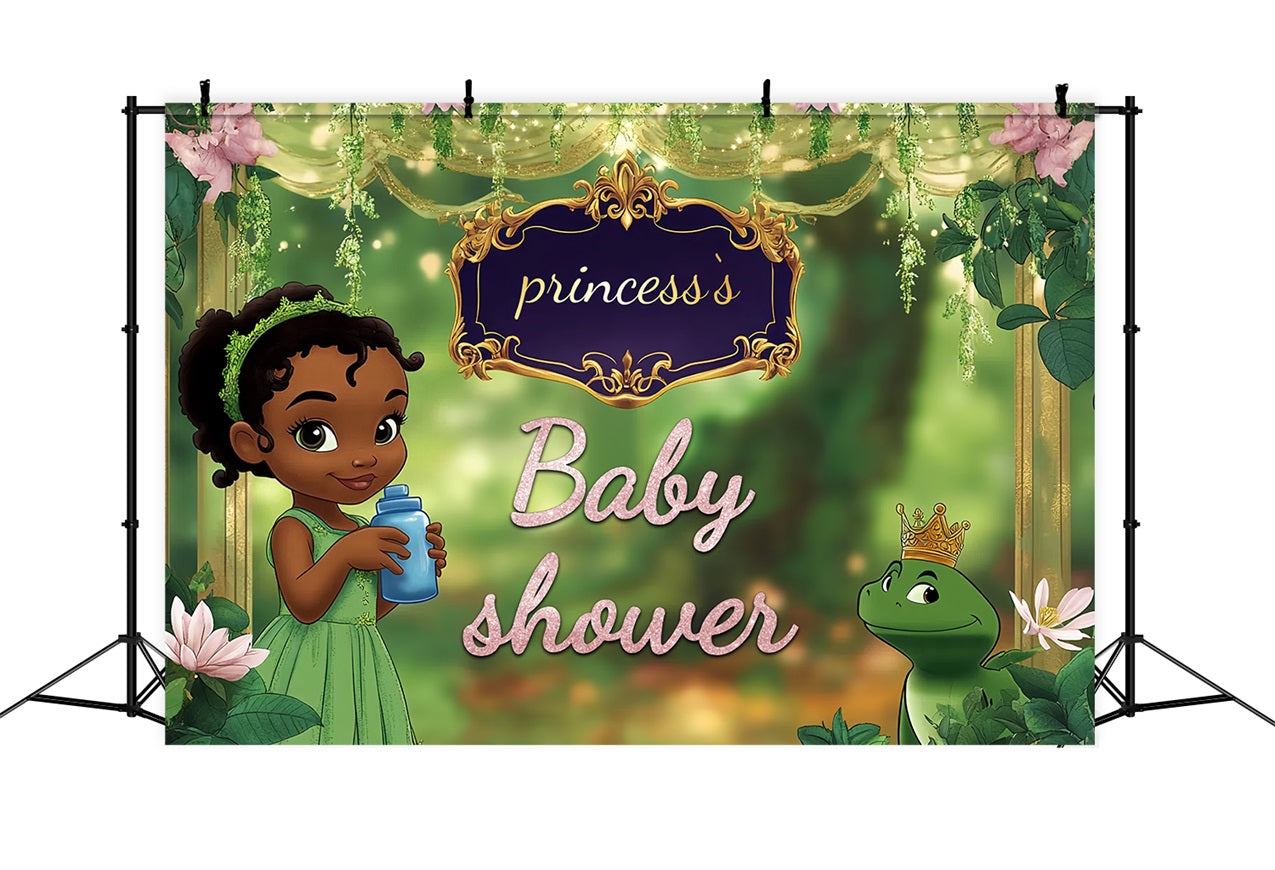 Toile de fond Shower de bébé Forêt Enchantée Princesse CSH2-208