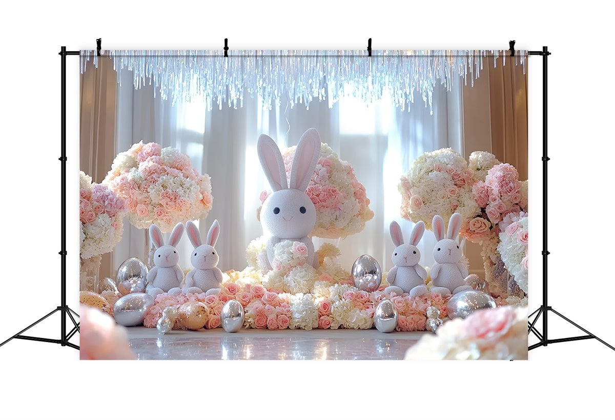 Toile de fond Studio Photo Pâques Lapin Adorable Présentoir Fleuri CSH2-43