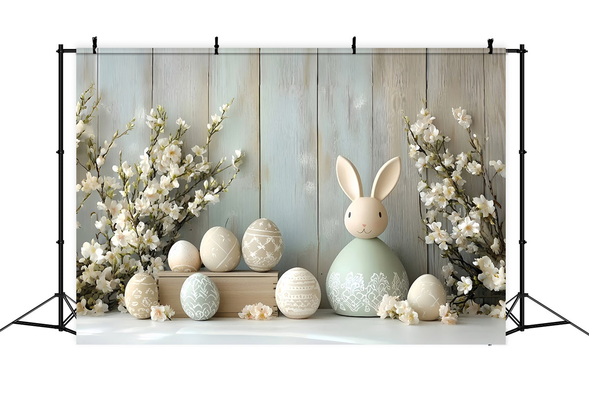 Toile de fond Studio Photo Pâques Lapin Élégant Œufs Festifs CSH2-53