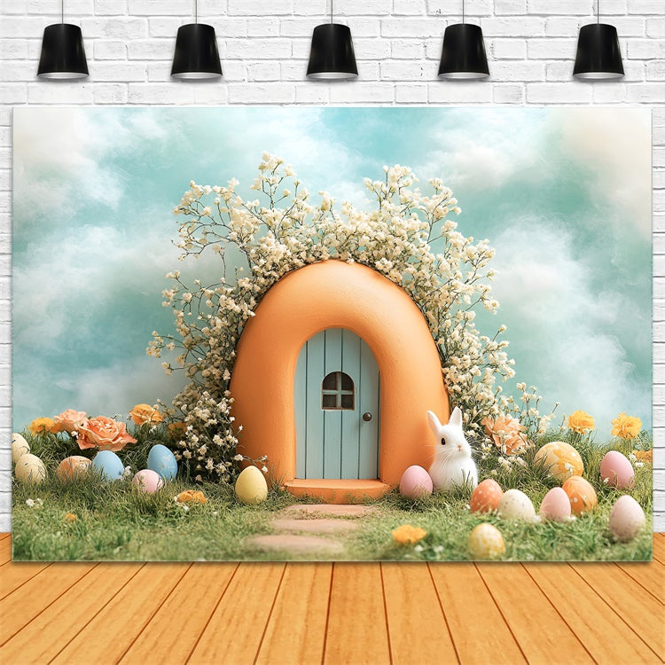 Toile de Fond Photo Pâques Refuge Lapin Pastel Rêveur CSH2-72