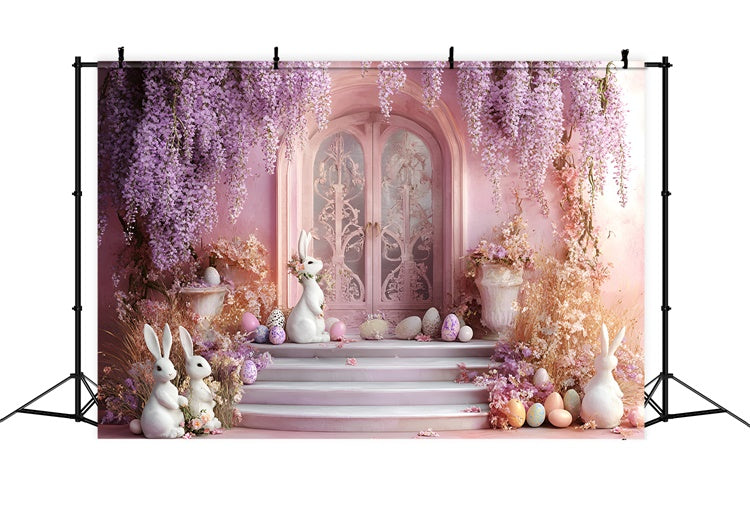 Toile de Fond Studio Photo Pâques Arc Lapin Enchanté CSH2-81