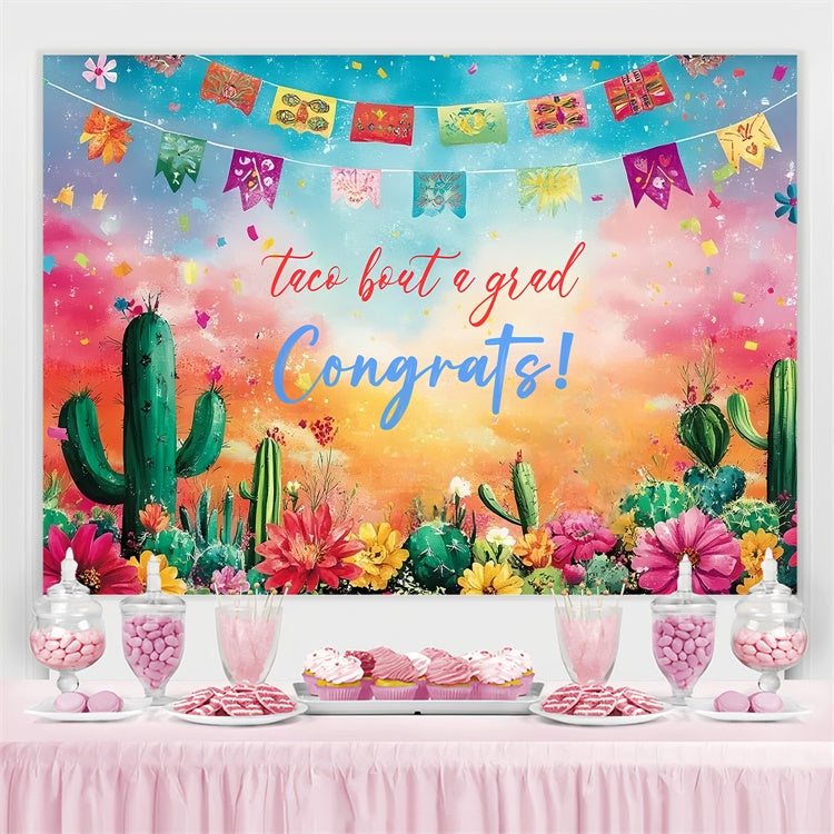 Toile de fond photo de remise des diplômes Jardin de cactus CSH3-237