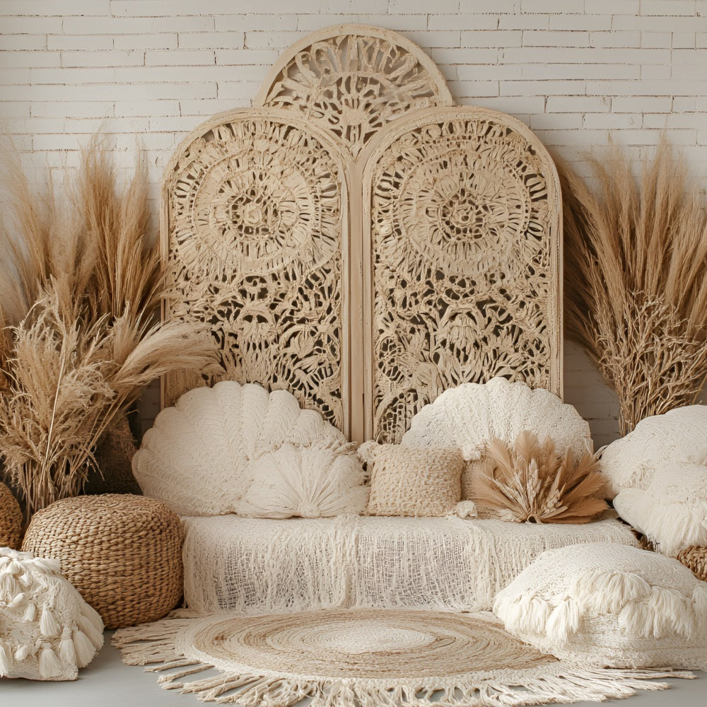 Toile de fond Photo Bohème Macramé Pampa Décor CSH4-130
