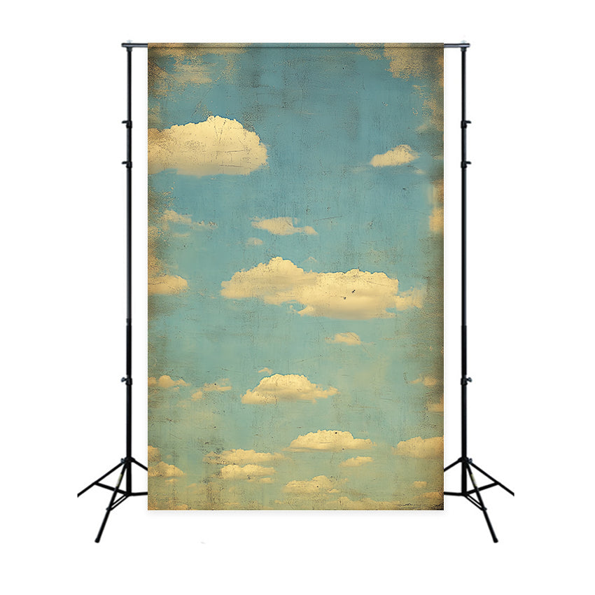 Toile de fond Portrait Ancien Ciel Nuage Scolaire CSH4-183