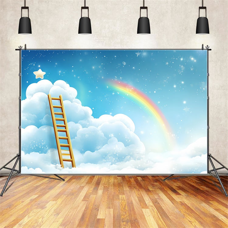 Toile de fond Arc-en-ciel et Nuages Échelle Céleste Arc-en-Ciel CSH4-263