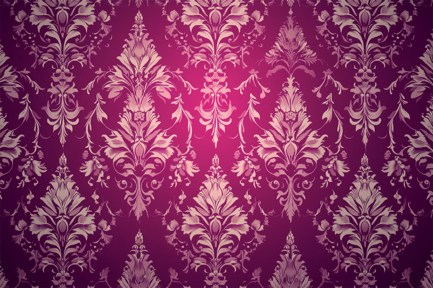 Toile de fond Vintage Damassé Bordeaux Motif Floral CSH4-282