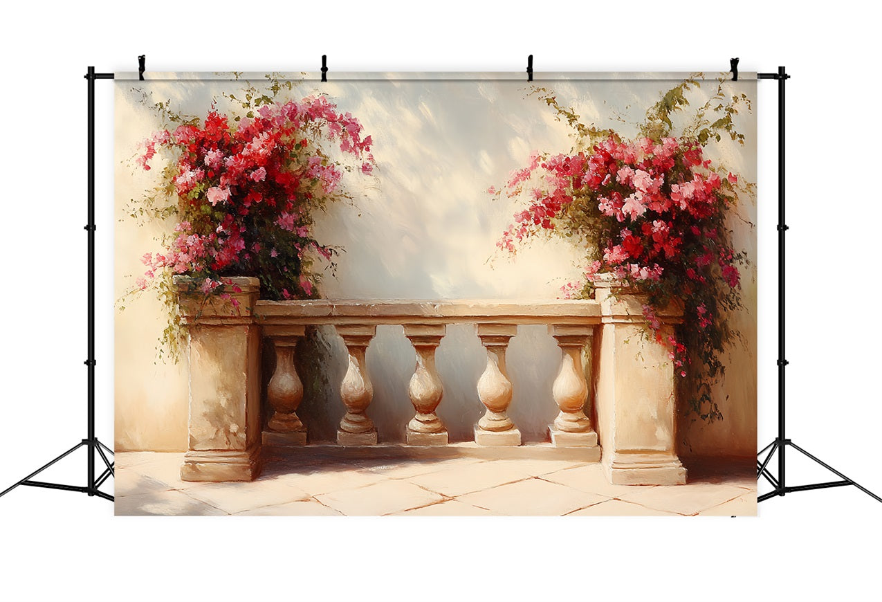 Toile de fond Photo Vintage Cour Florale Lumière du Soleil CSH4-287