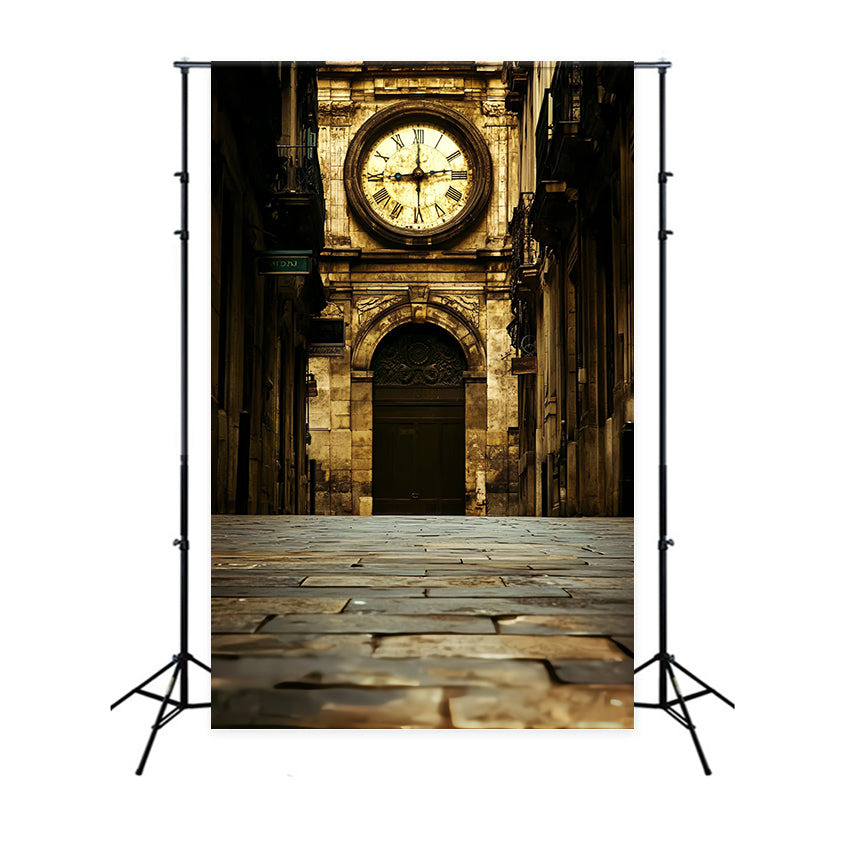 Toile de fond Victorienne Photo Tour de l'Horloge Backdrops Vintage CSH4-322