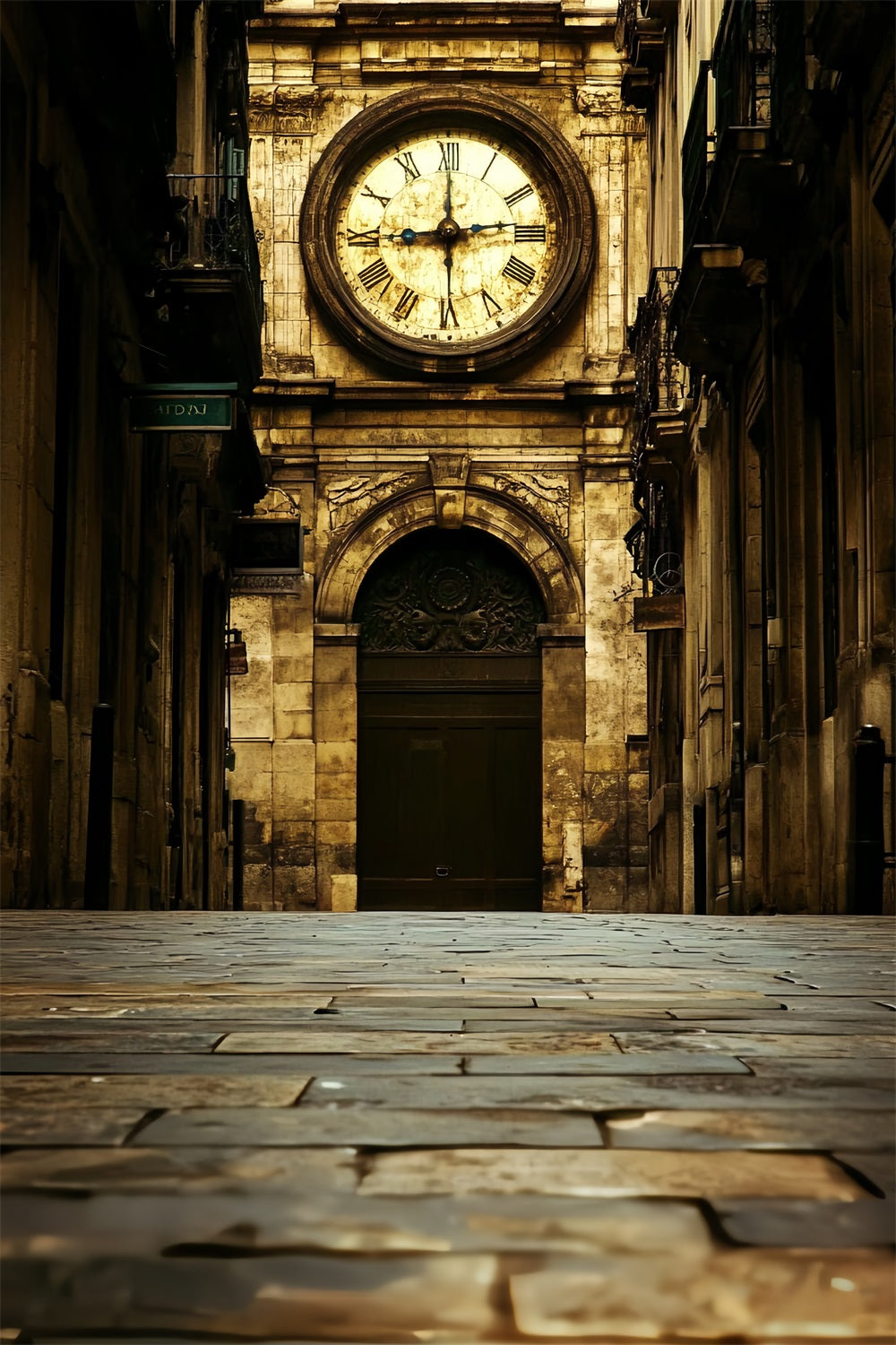 Toile de fond Victorienne Photo Tour de l'Horloge Backdrops Vintage CSH4-322