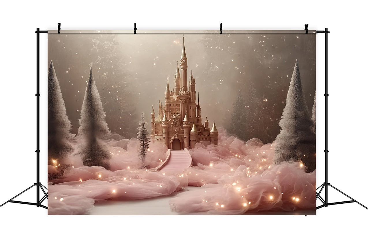 Toile de fond Photographie Château Sentier de Tulle Doux Forêt CSH4-352