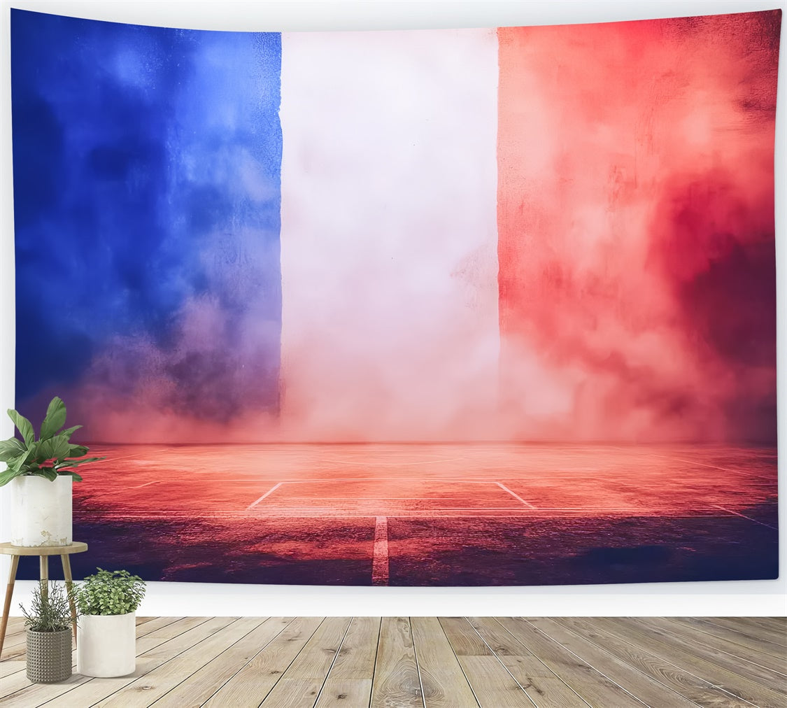Toile de fond Sport Drapeau Énergique France CSH4-361