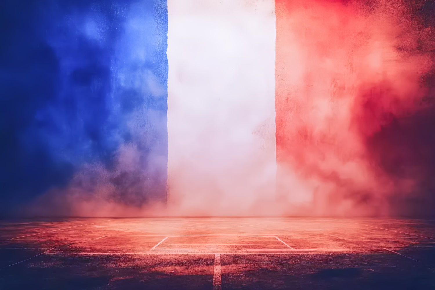 Toile de fond Sport Drapeau Énergique France CSH4-361